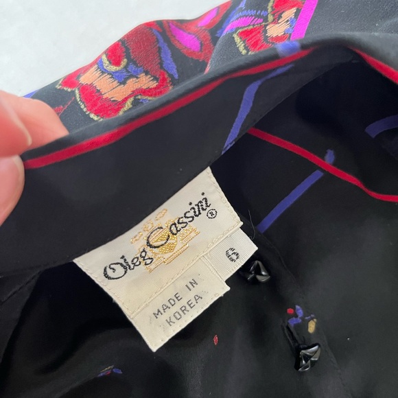 Oleg Cassini vintage short dress long sleeve + belt size 6 excellent condition - Picture 8 of 16